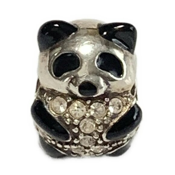 Auth SWAROVSKI - Silver Black Clear Swarovski Crystal Other Jewellery - Picture 1 of 3